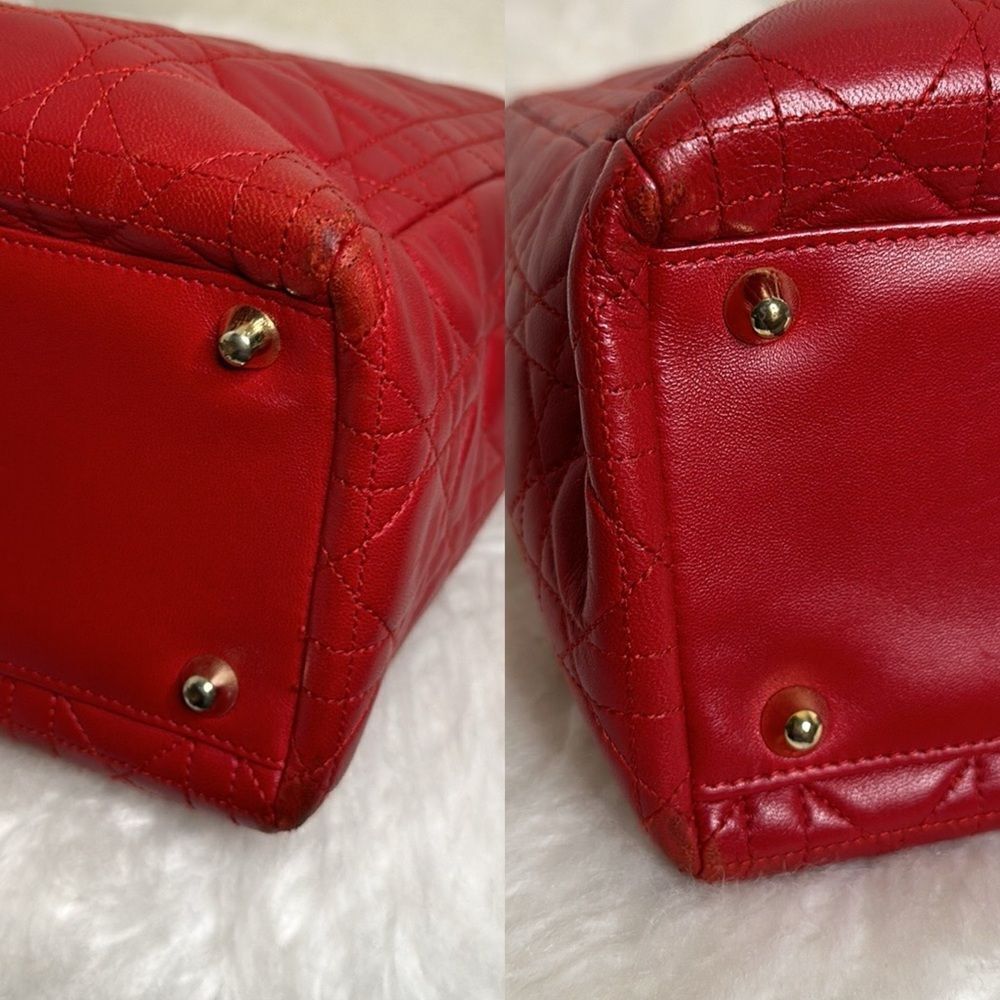 💯Authentic CHRISTIAN DIOR
Lambskin Cannage Large Lady Dior🍀 - Picture 17 of 17